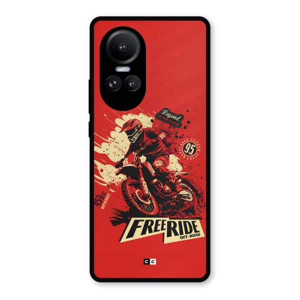 Free Ride Metal Back Case for Oppo Reno10