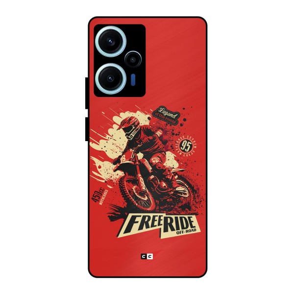 Free Ride Metal Back Case for Poco F5