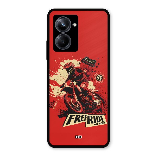 Free Ride Metal Back Case for Realme 10 Pro