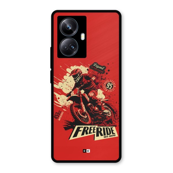 Free Ride Metal Back Case for Realme 10 Pro Plus