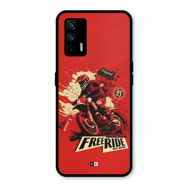 Free Ride Metal Back Case for Realme X7 Max