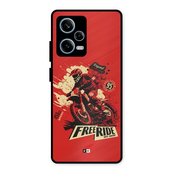 Free Ride Metal Back Case for Redmi Note 12 Pro