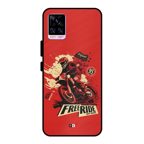 Free Ride Metal Back Case for Vivo V20 Pro