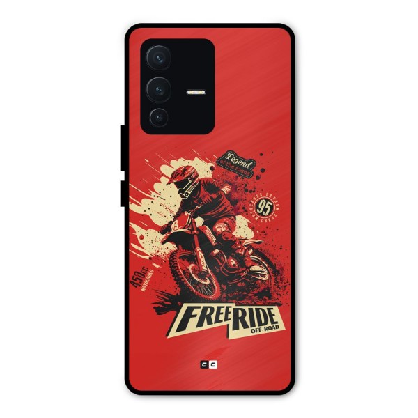 Free Ride Metal Back Case for Vivo V23 Pro