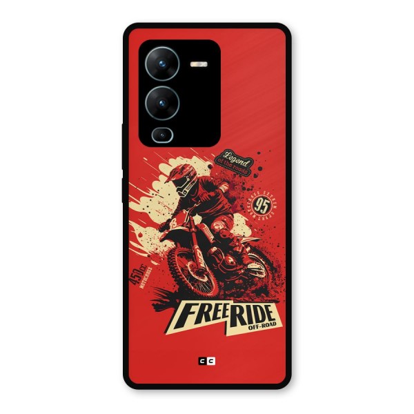 Free Ride Metal Back Case for Vivo V25 Pro