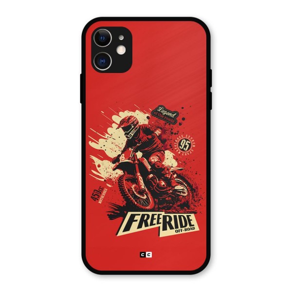 Free Ride Metal Back Case for iPhone 11