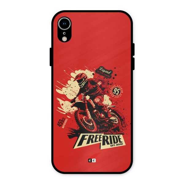 Free Ride Metal Back Case for iPhone XR