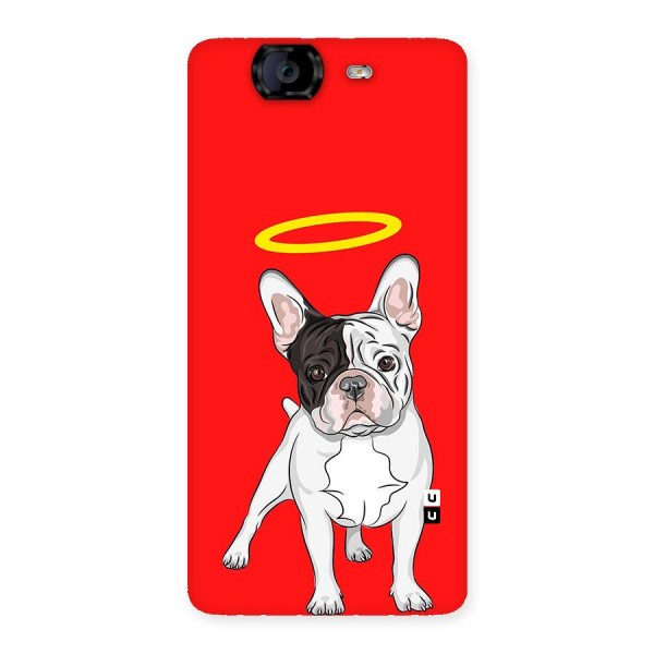 French Cute Angel Doggo Back Case for Canvas Knight A350