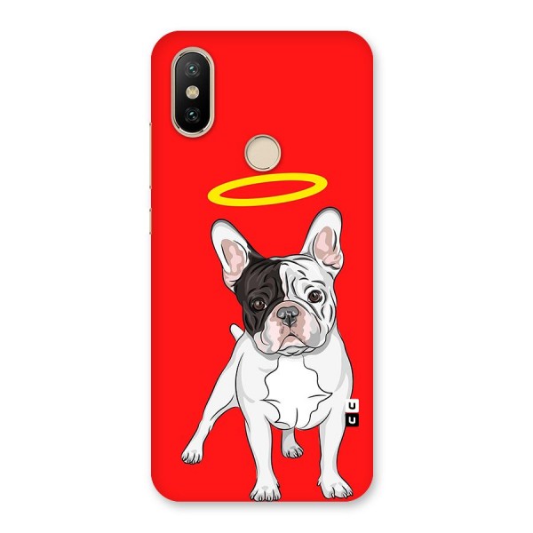 French Cute Angel Doggo Back Case for Mi A2