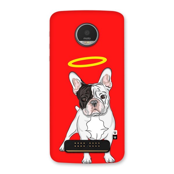 French Cute Angel Doggo Back Case for Moto Z Play