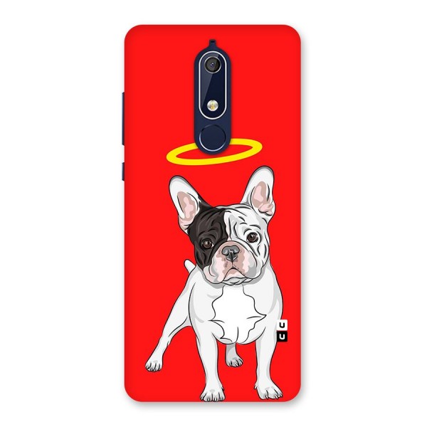 French Cute Angel Doggo Back Case for Nokia 5.1