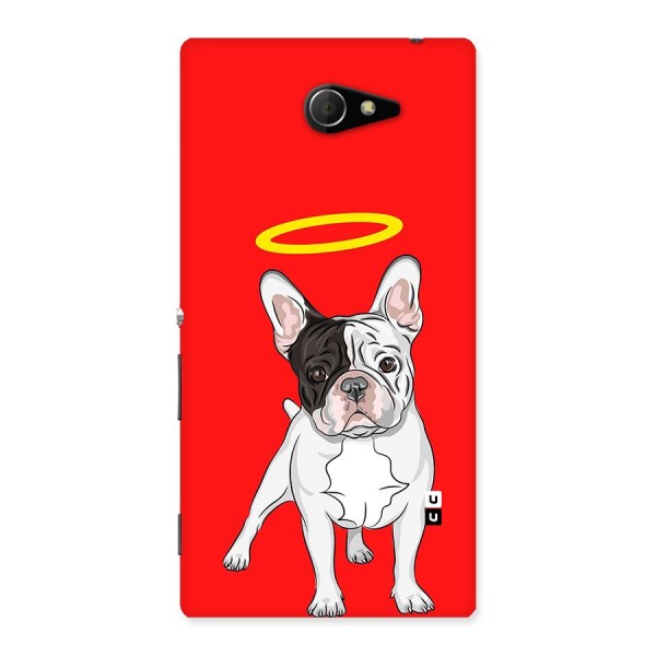 French Cute Angel Doggo Back Case for Sony Xperia M2