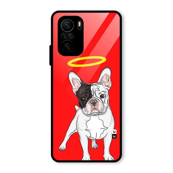 French Cute Angel Doggo Glass Back Case for Mi 11x