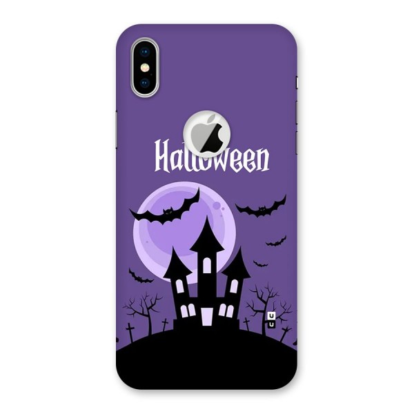 Fun Halloween Back Case for iPhone XS Logo Cut