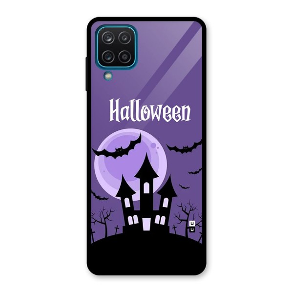 Fun Halloween Glass Back Case for Galaxy A12