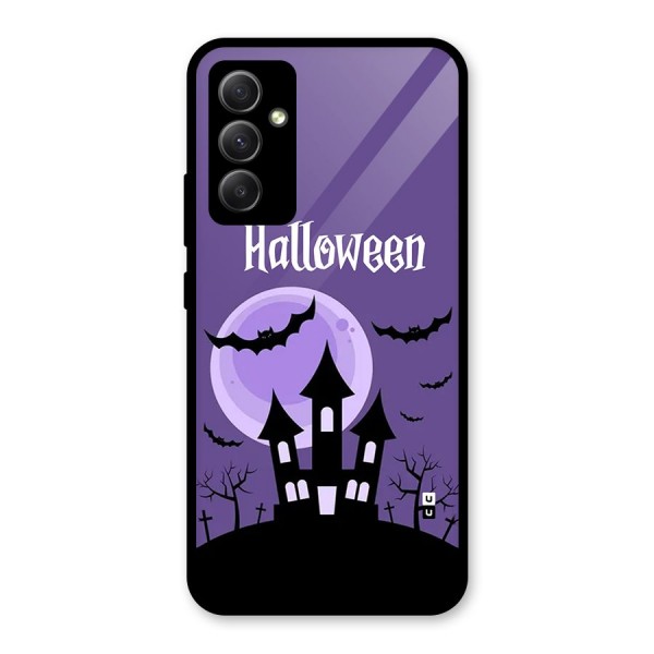 Fun Halloween Glass Back Case for Galaxy A34