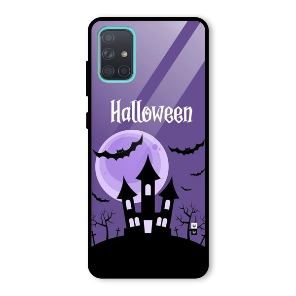 Fun Halloween Glass Back Case for Galaxy A71