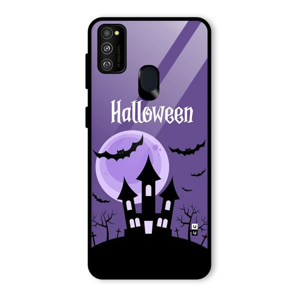 Fun Halloween Glass Back Case for Galaxy M30s