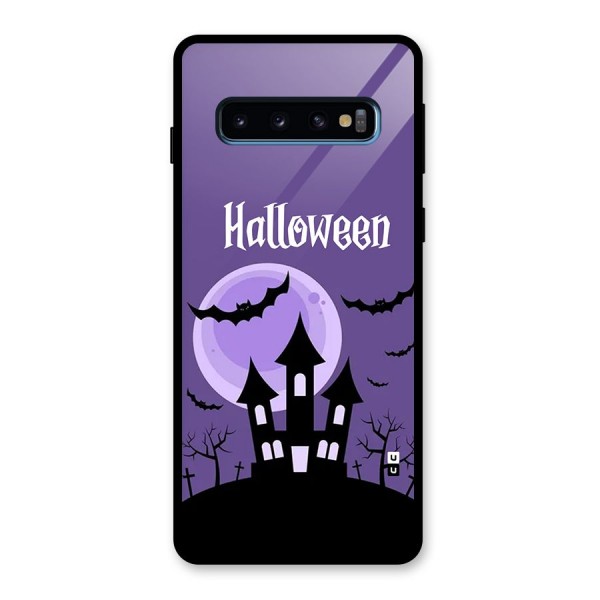 Fun Halloween Glass Back Case for Galaxy S10