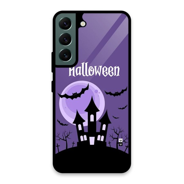 Fun Halloween Glass Back Case for Galaxy S22 5G