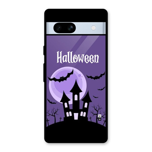 Fun Halloween Glass Back Case for Google Pixel 7a