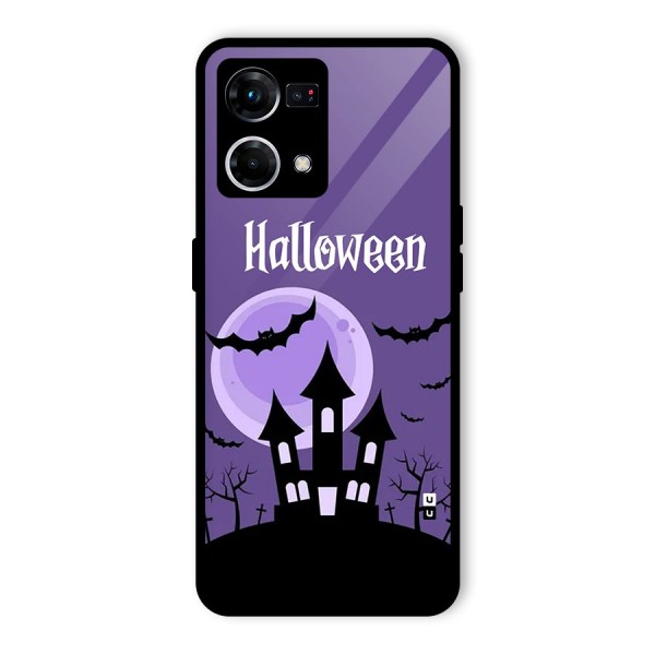 Fun Halloween Glass Back Case for Oppo F21 Pro 4G