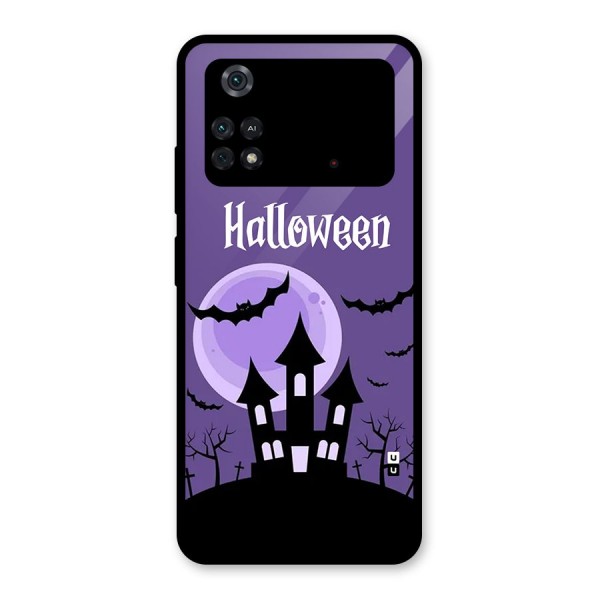 Fun Halloween Glass Back Case for Poco M4 Pro 4G