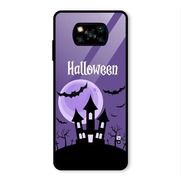 Fun Halloween Glass Back Case for Poco X3 Pro