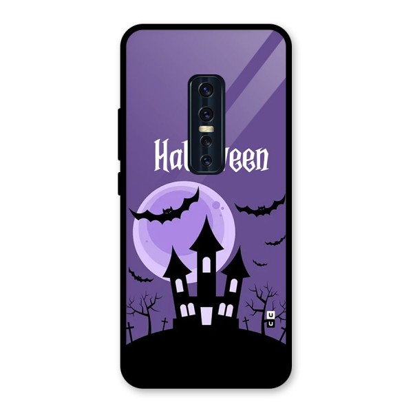 Fun Halloween Glass Back Case for Vivo V17 Pro