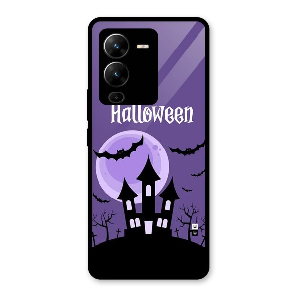 Fun Halloween Glass Back Case for Vivo V25 Pro