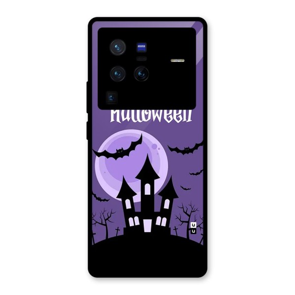 Fun Halloween Glass Back Case for Vivo X80 Pro