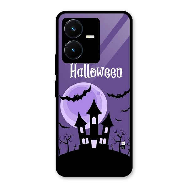 Fun Halloween Glass Back Case for Vivo Y22