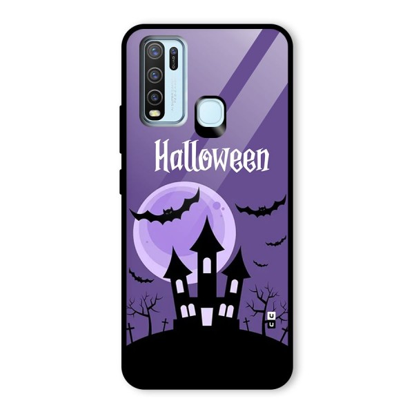 Fun Halloween Glass Back Case for Vivo Y30