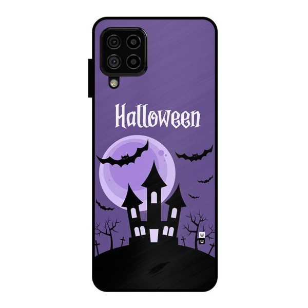 Fun Halloween Metal Back Case for Galaxy A22 4G