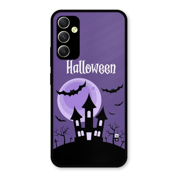 Fun Halloween Metal Back Case for Galaxy A34