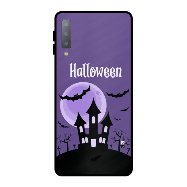 Fun Halloween Metal Back Case for Galaxy A7 (2018)