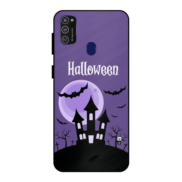 Fun Halloween Metal Back Case for Galaxy M21