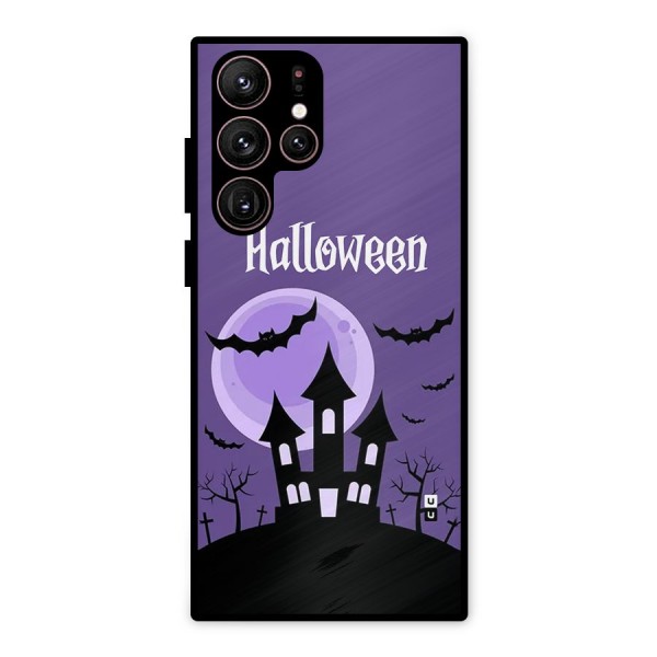 Fun Halloween Metal Back Case for Galaxy S22 Ultra 5G