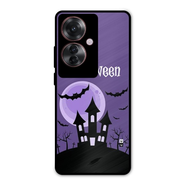 Fun Halloween Metal Back Case for Oppo F25 Pro