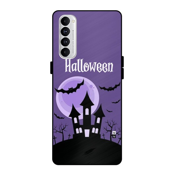 Fun Halloween Metal Back Case for Oppo Reno4 Pro