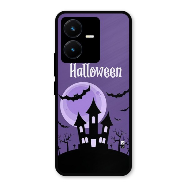 Fun Halloween Metal Back Case for Vivo Y22s