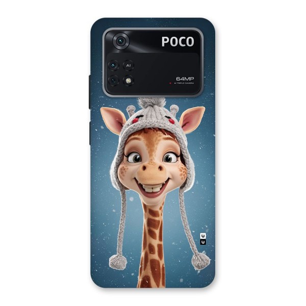 Funny Giraffe Back Case for Poco M4 Pro 4G