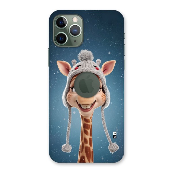 Funny Giraffe Back Case for iPhone 11 Pro Logo Cut