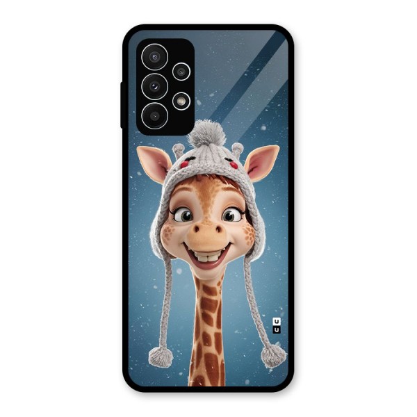 Funny Giraffe Glass Back Case for Galaxy A23