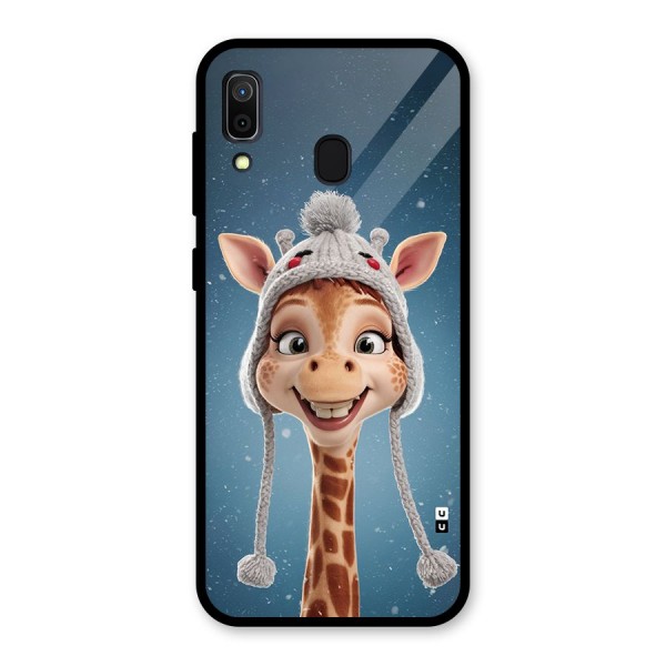 Funny Giraffe Glass Back Case for Galaxy A30