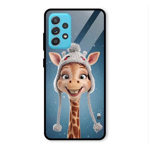 Funny Giraffe Glass Back Case for Galaxy A52