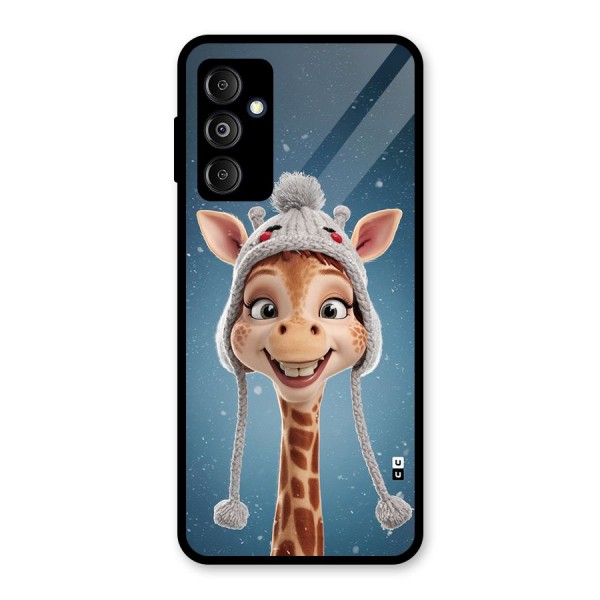 Funny Giraffe Glass Back Case for Galaxy M14 5G