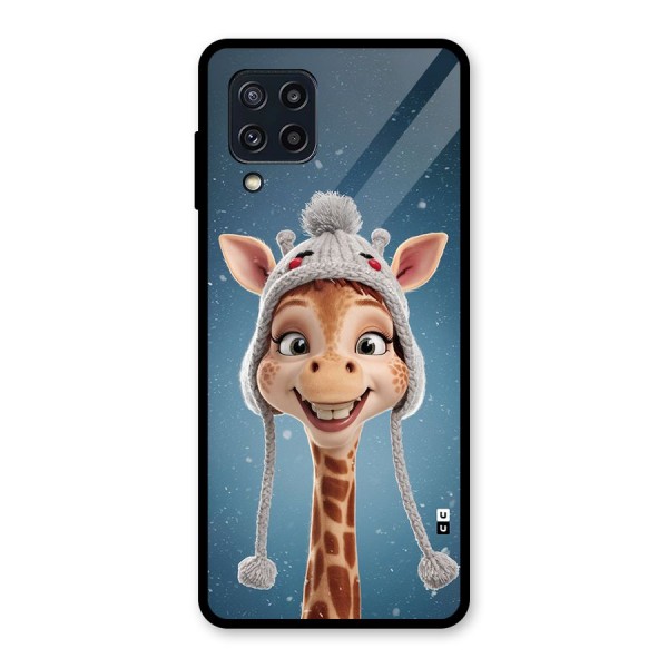 Funny Giraffe Glass Back Case for Galaxy M32