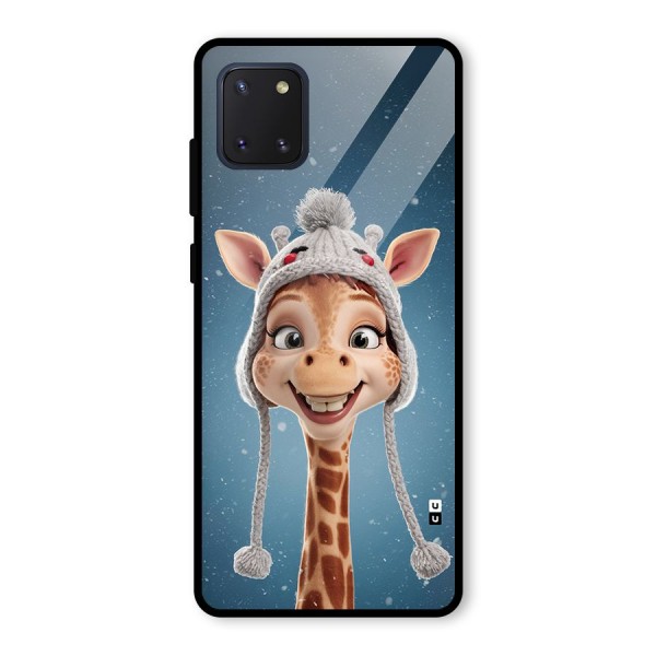 Funny Giraffe Glass Back Case for Galaxy Note 10 Lite