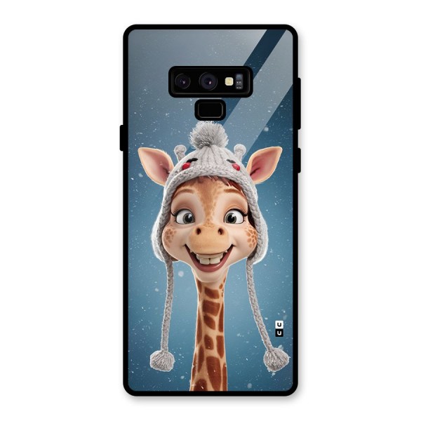 Funny Giraffe Glass Back Case for Galaxy Note 9